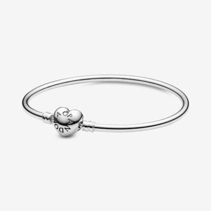 Bracciale Rigido con Chiusura a Cuore