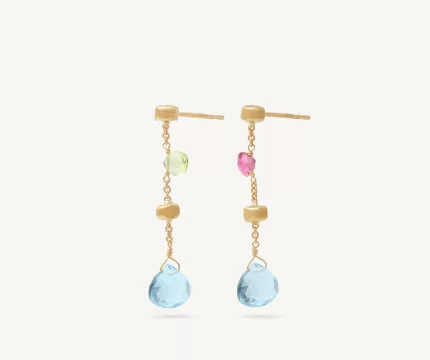 Orecchini multicolore con topazio, versione mini  - PARADISE