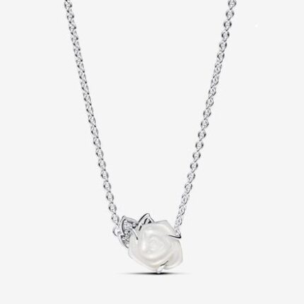 Collana Rosa Bianca 45cm