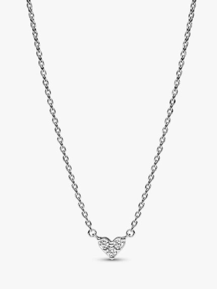 Collana Cuore con Tre Pietre